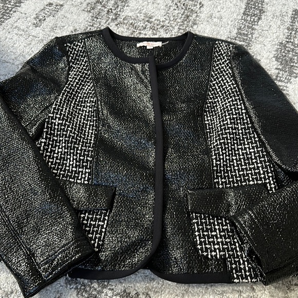 Tory Burch Jackets & Blazers - TORY BURCH Gorgeous Daria Patent Leather/Tweed Jacket~ size 4